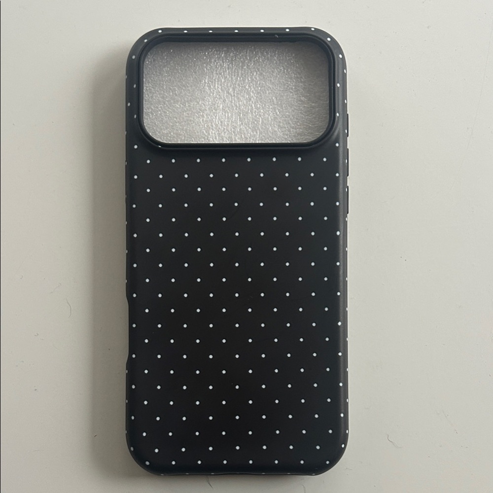 Stylish Black Polka Dot Phone Case